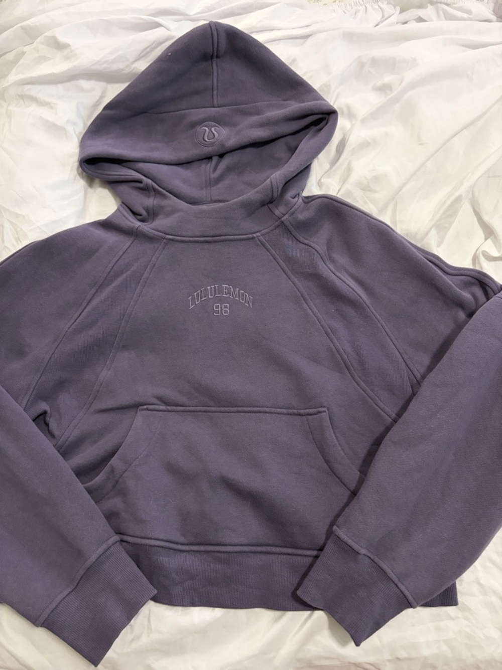 lululemon athletica Oversized Scuba Hoodie Nightfall Graphic Embroidered Logo - Picture 2 of 4